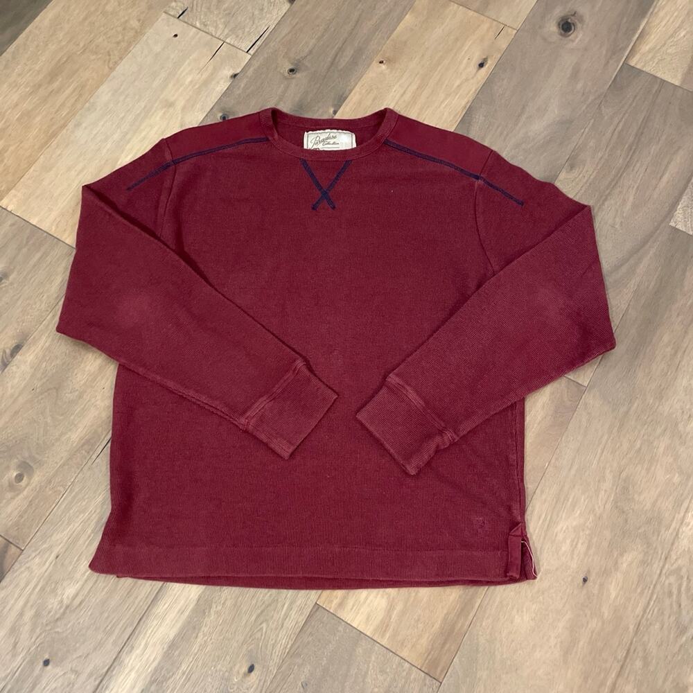 Paradise Collection Long Sleeve Top Size M Maroon